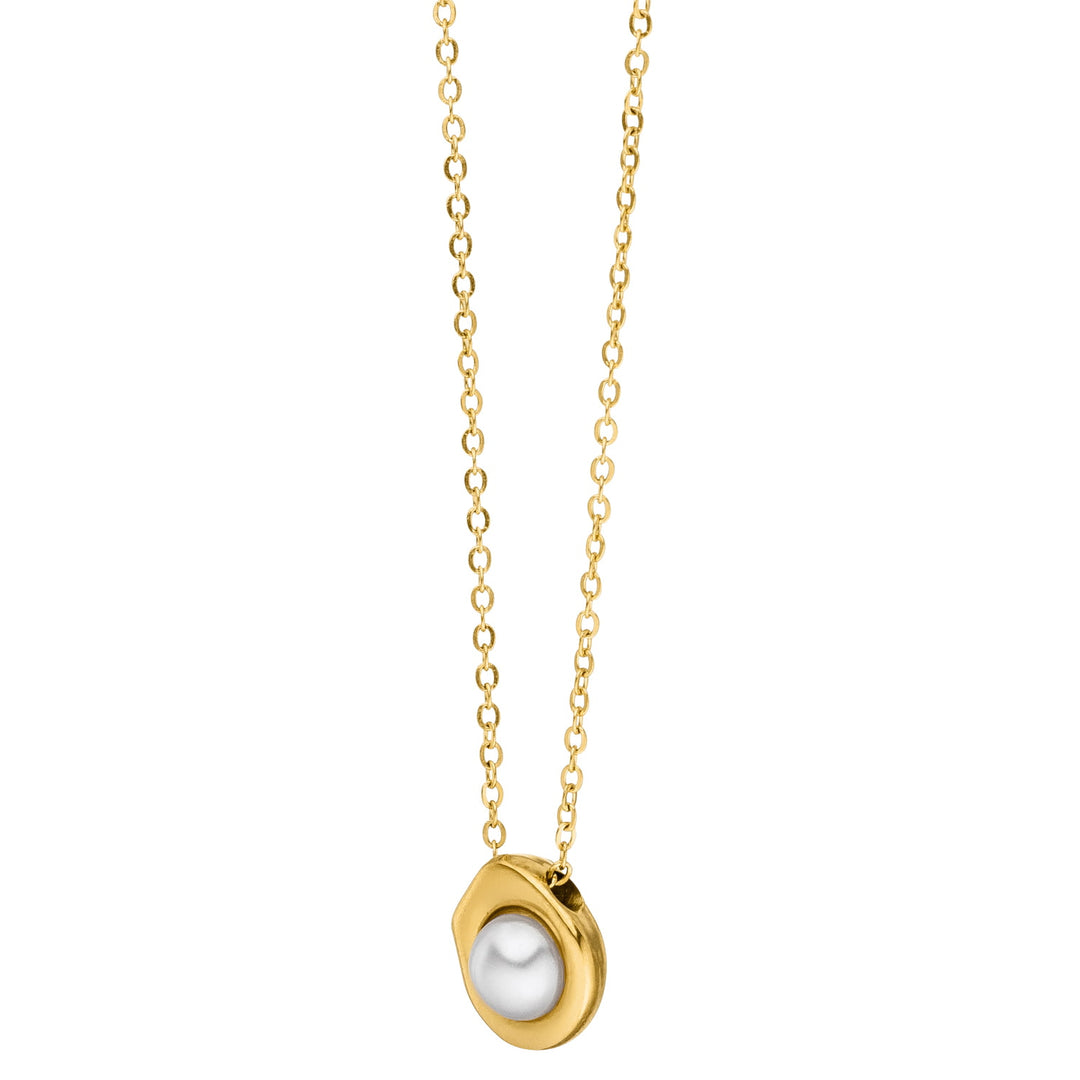 Wasserfeste Perlenkette gold 18K vergoldet