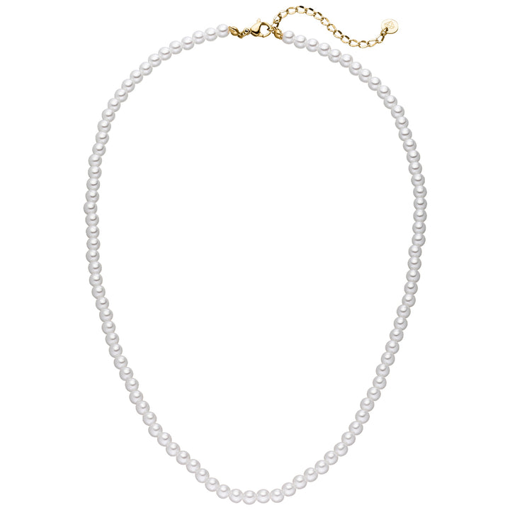 Perlen Halskette gold 18K vergoldet wasserfest Perlenschmuck