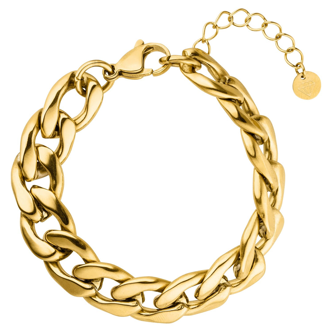 Chunky Armband Gourmet gold wasserfest 18K vergoldet