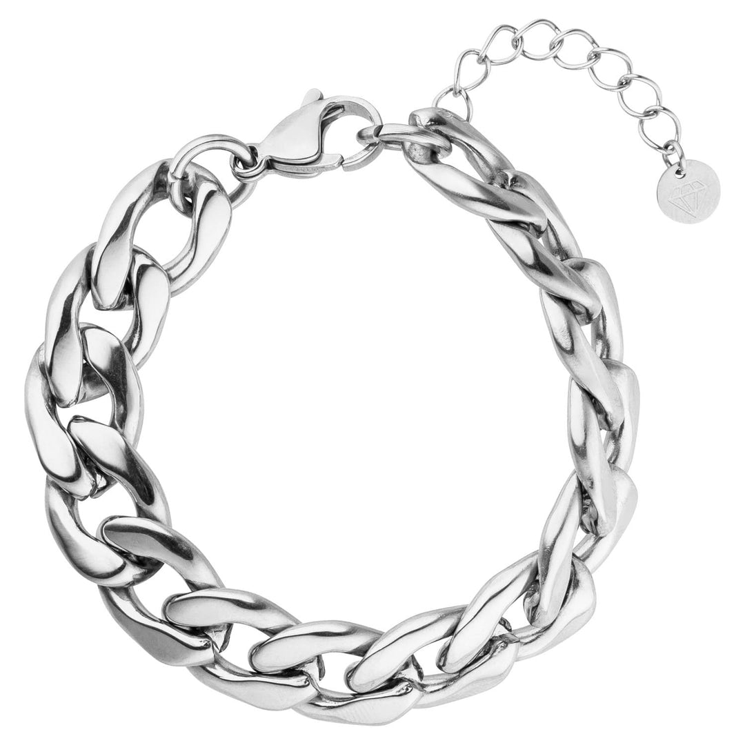 Chunky Armband silber wasserfest dezent Edelstahl Damen