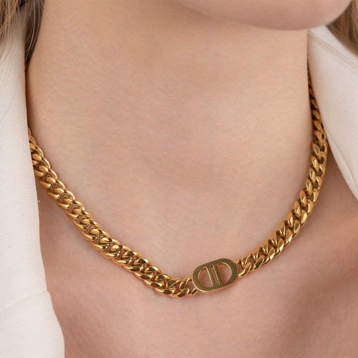 Gourmet Halskette 18K vergoldet aus Edelstahl in Gold