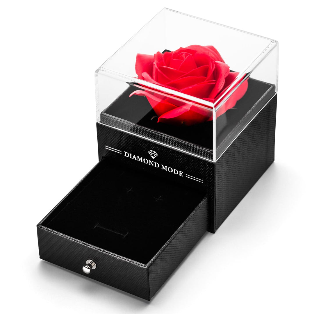 Rosenbox für Schmuck ewige Infinity Rose Geschenkbox