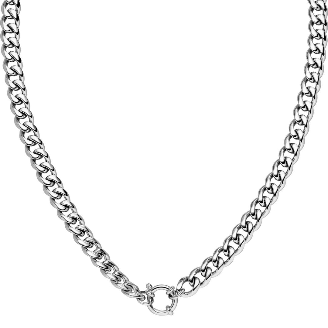 Gourmet Halskette mit Ring in Silber wasserfest