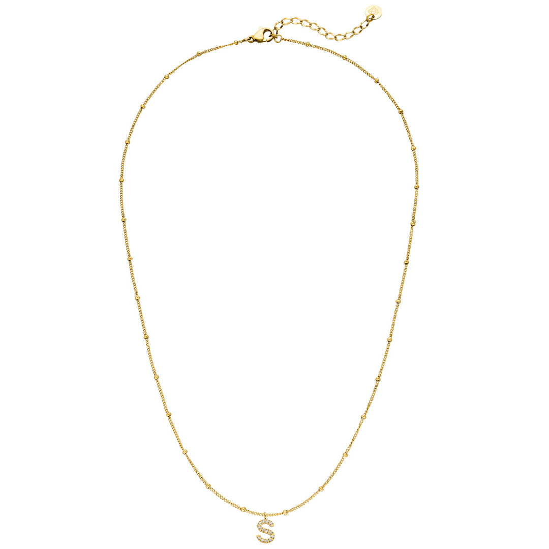 Kette mit Anfangsbuchstabe personalisiert Gold