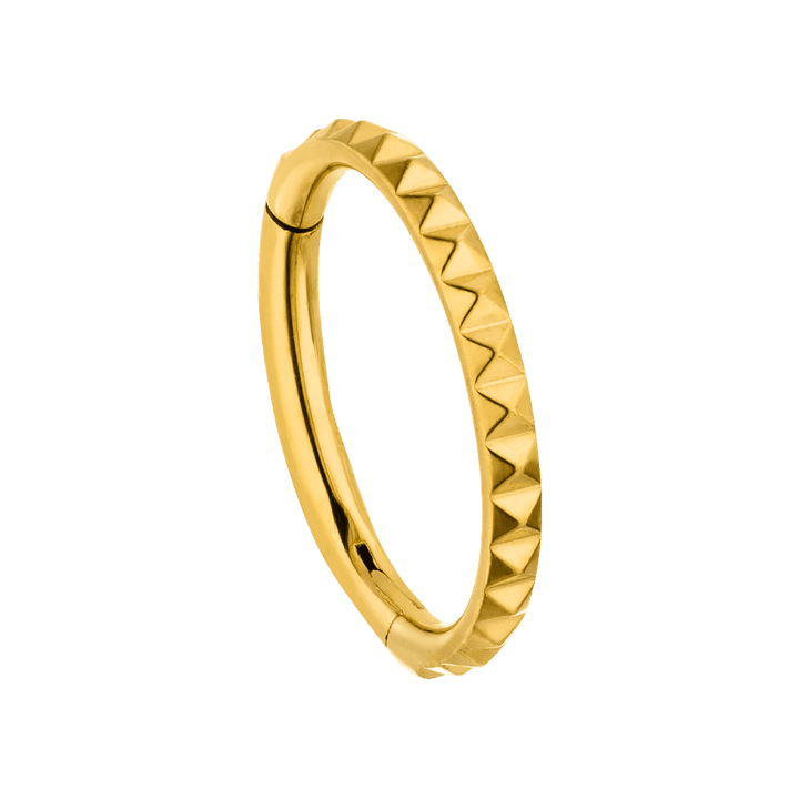 Titan Piercing Ring für Nase und Ohr Gold