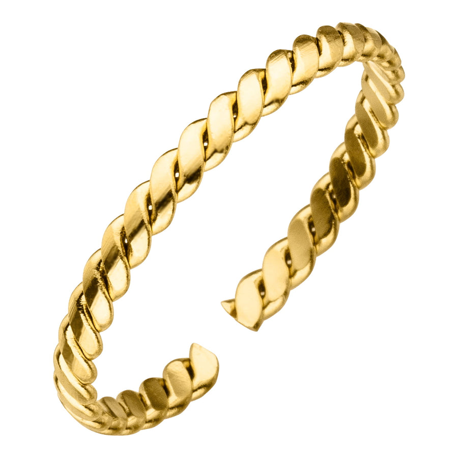 Größenverstellbarer Ring gold 18K vergoldet wasserfest Edelstahl