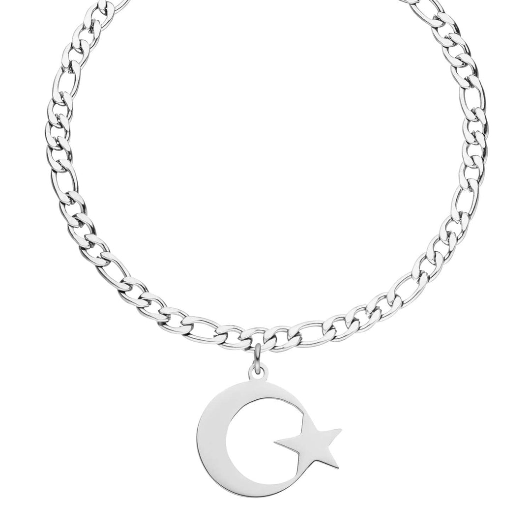 Türkisches Armband Türkei Mond Silber Ay Yildiz